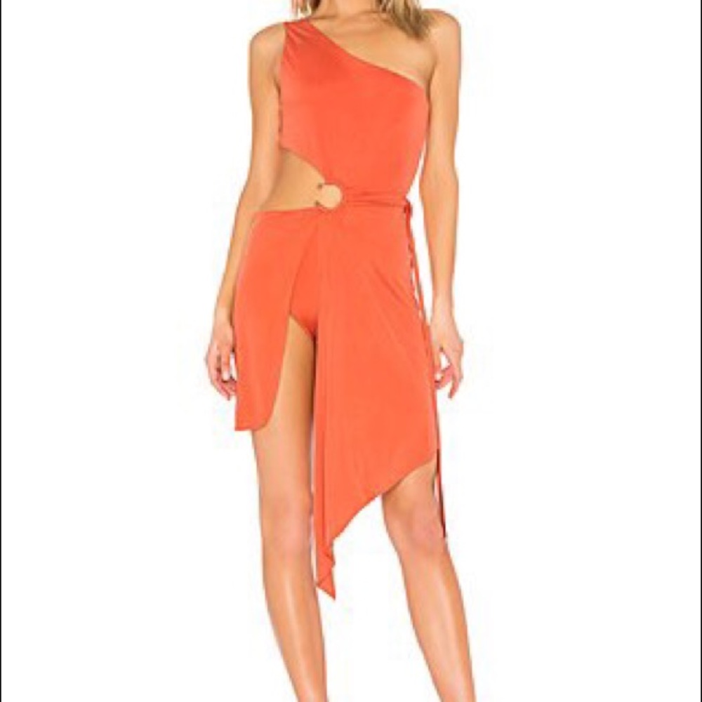 For Love & Lemons Sunset Aleja Midi Dress